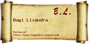Bagi Lizandra névjegykártya